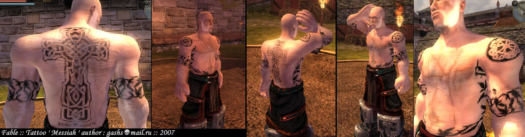 in fable 2 for pc how do iget a tattoo